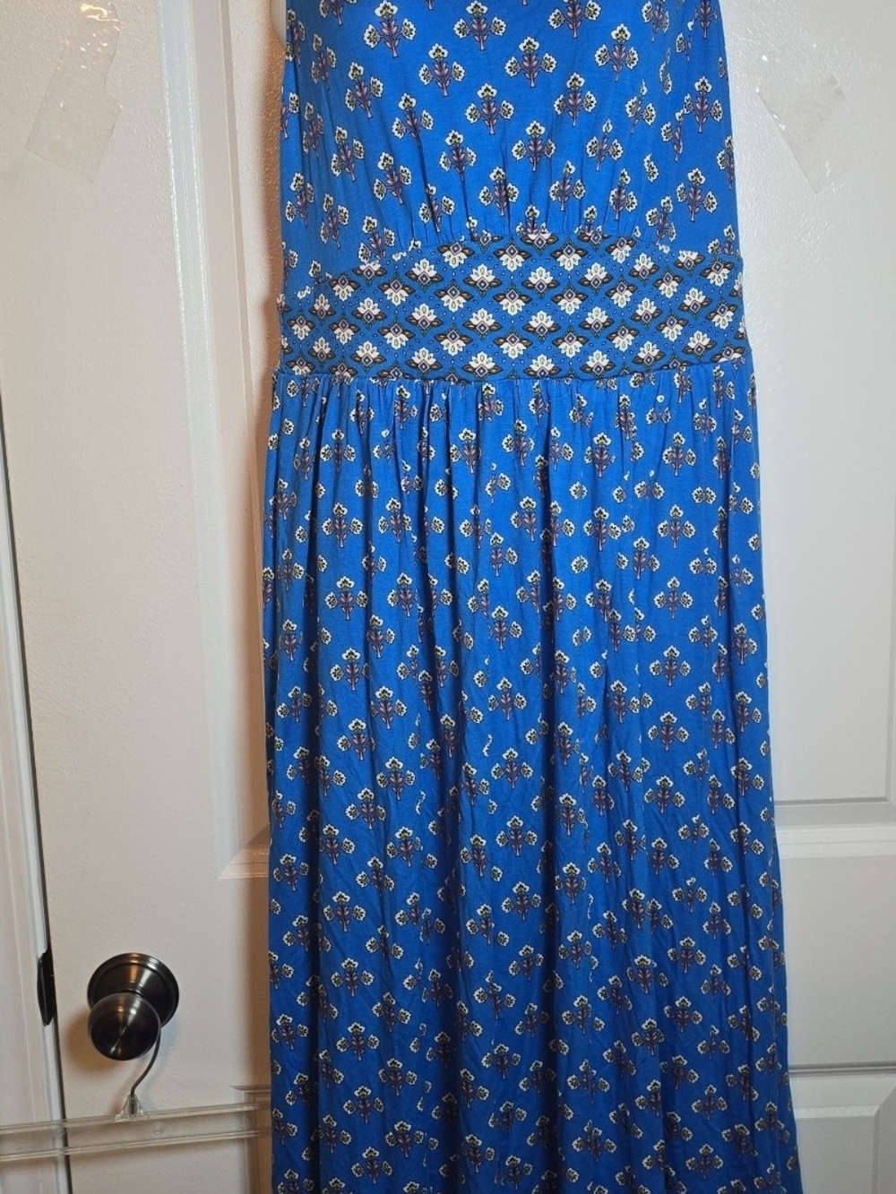 Boden blue sleeveless midi or maxi dress size 8